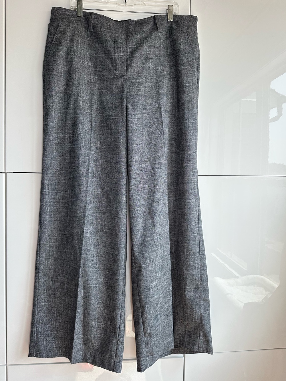 Lane Bryant | High-Rise Perfect Drape Wide Leg Pants Gray Size 18 NWT